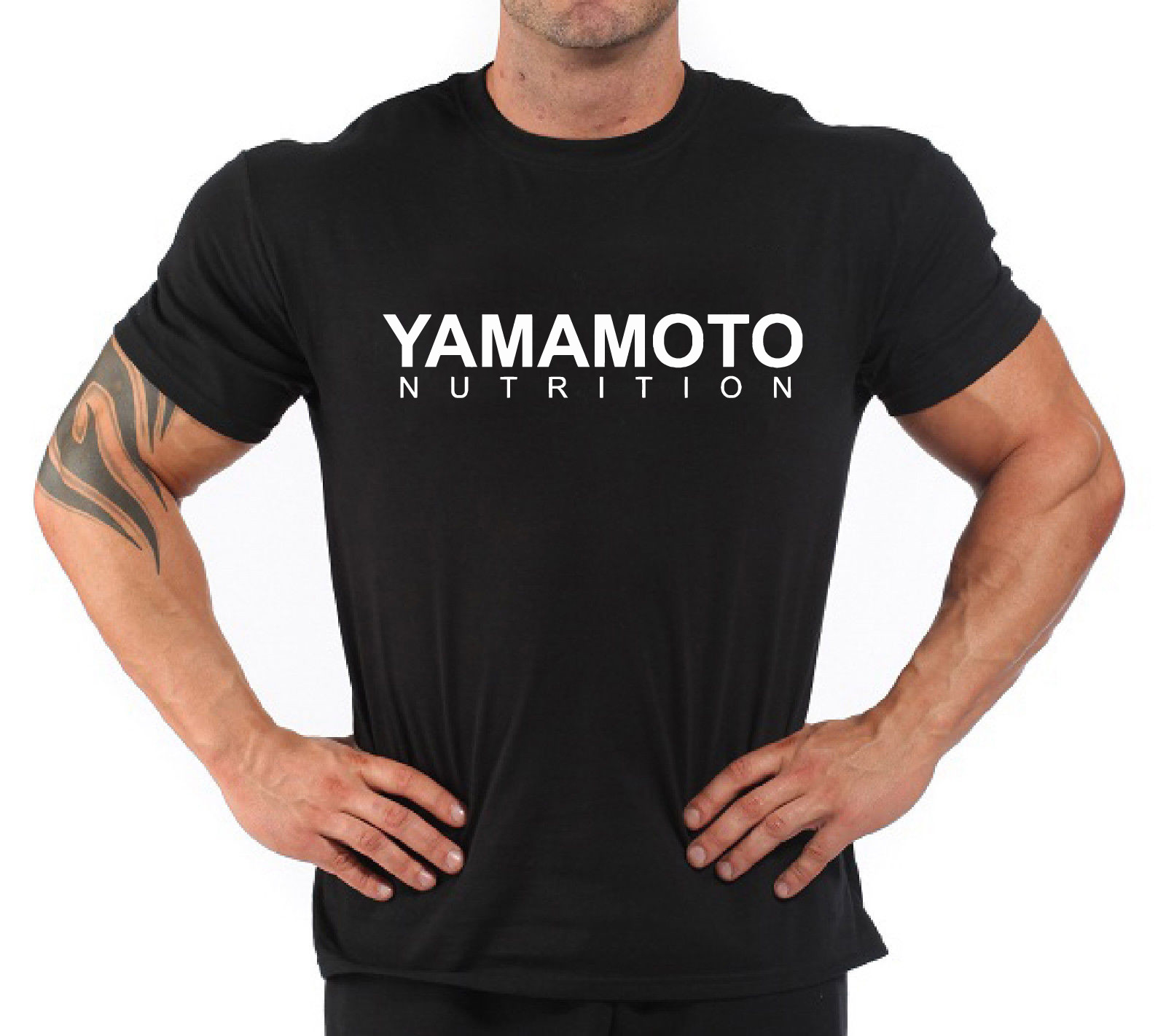 Nutrition And Fitness - Bodybuilding Fitness Gym T-Shirt „Yamamoto Nutrition“