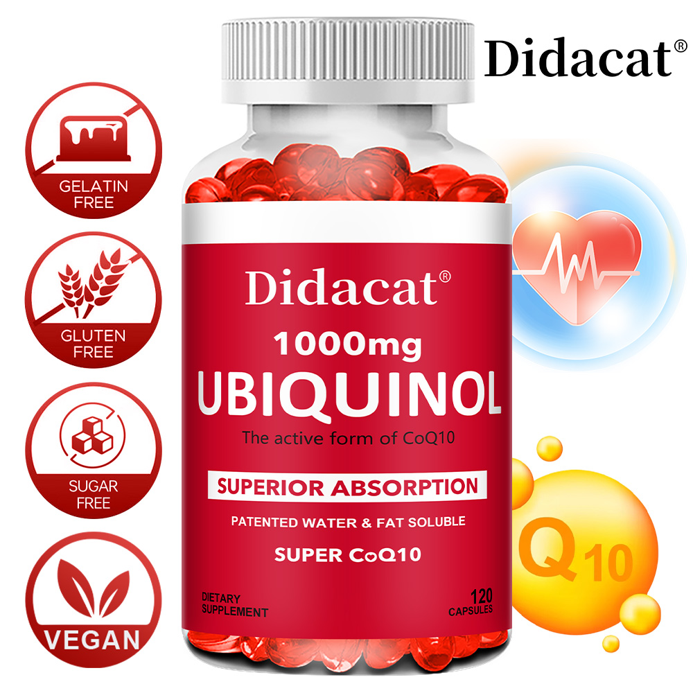 Coq10 Ubiquinol Softgel - Ubiquinol CoQ10 Pflanzliche Softgels 1000mg, Natürliches
