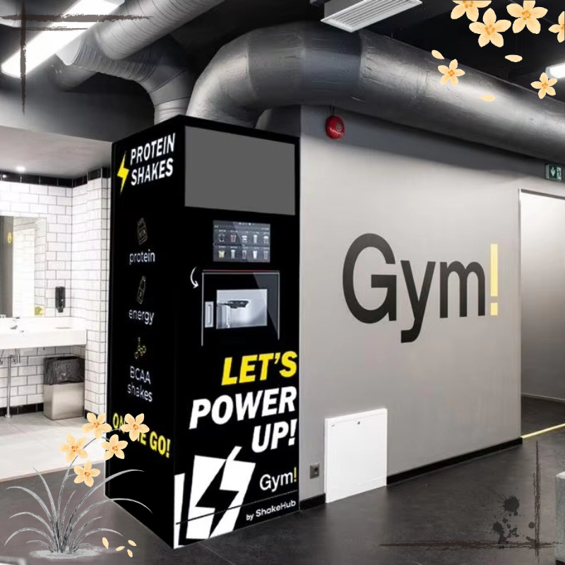 Nutrition And Fitness - Maßgeschneiderter Getränkeautomat für Nahrungsergänzungsmittel Automatischer Protein-Shake-Kiosk